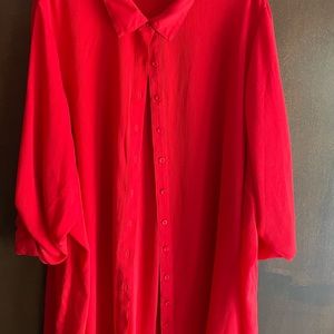 Knee length swim coverup